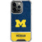 University of Michigan Jersey Split iPhone 14 Pro Clear Case